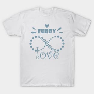 Furry love for pet owners, cat moms and cat dads. T-Shirt